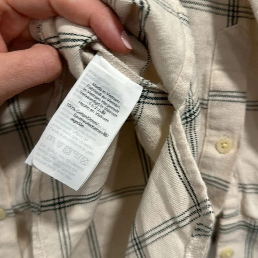 Madewell Windowpane Oversized Button Down - Picture 4 of 4